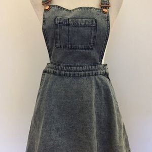 Topshop Moto Jean Overall Dress